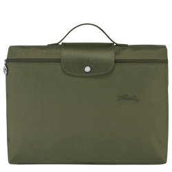 Le Pliage Green S Briefcase , Forest - Recycled canvas