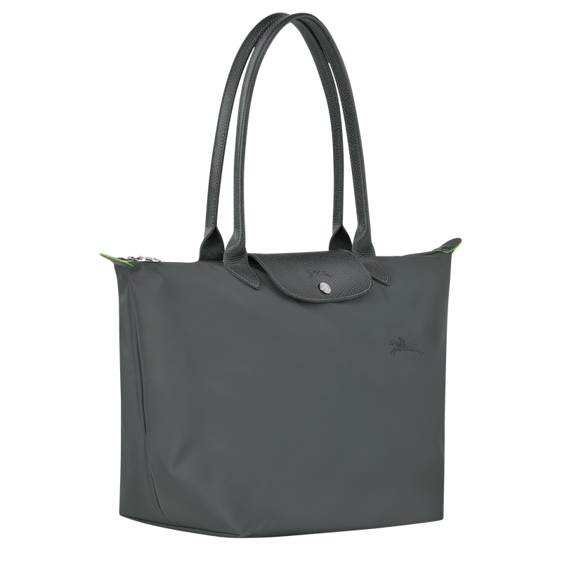 Le Pliage Green Bolso de hombro L , Lona reciclada - Grafito  - Vista 3 de 6