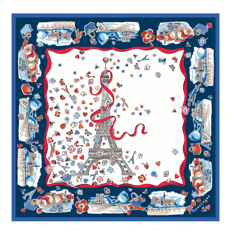 Longchamp silk scarf hotsell