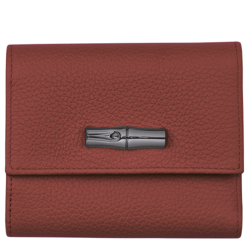 Roseau Essential Brieftasche im Kompaktformat, Ockerbraun