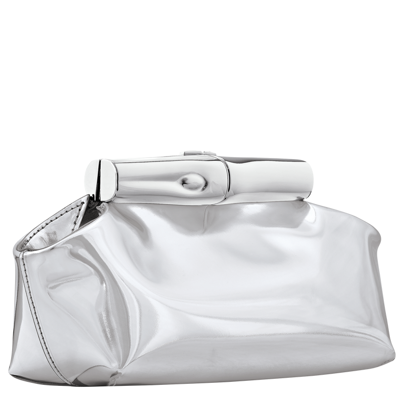 Le Roseau Bolso peque&ntilde;o S , Cuero - Plateado  - Vista 3 de 6