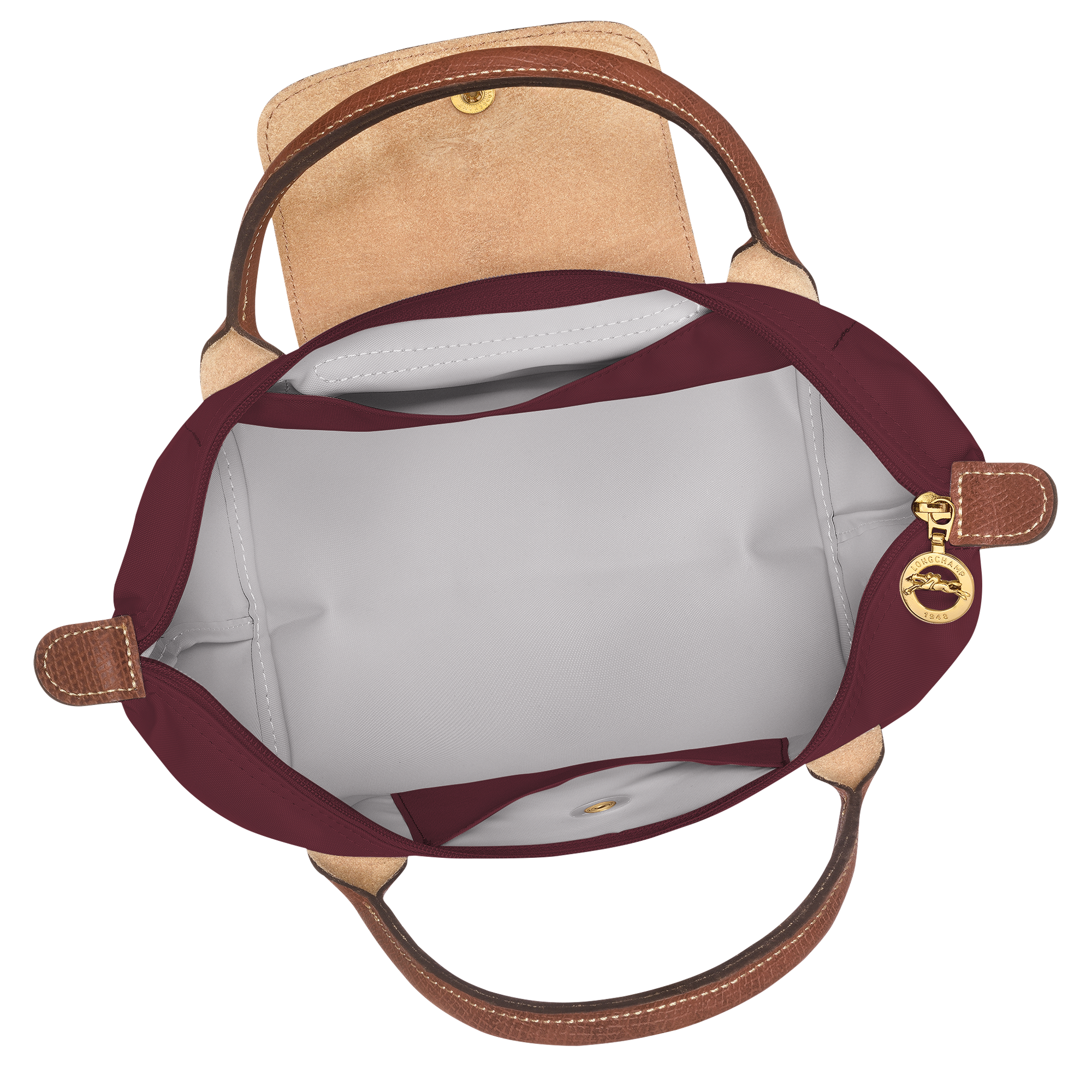 Handbag S, Burgundy - View 5 of
7 - zoom in Le Pliage Original Handbag S, Burgundy