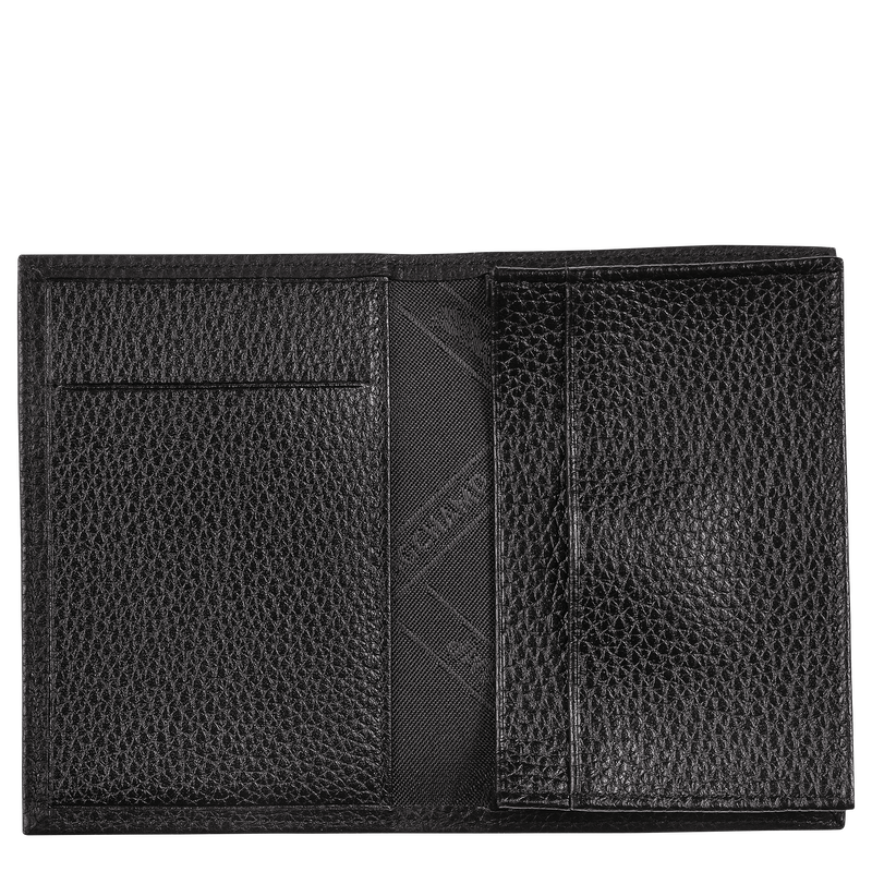 Le Foulonn&eacute; Card holder , Black - Leather  - View 2 of  4