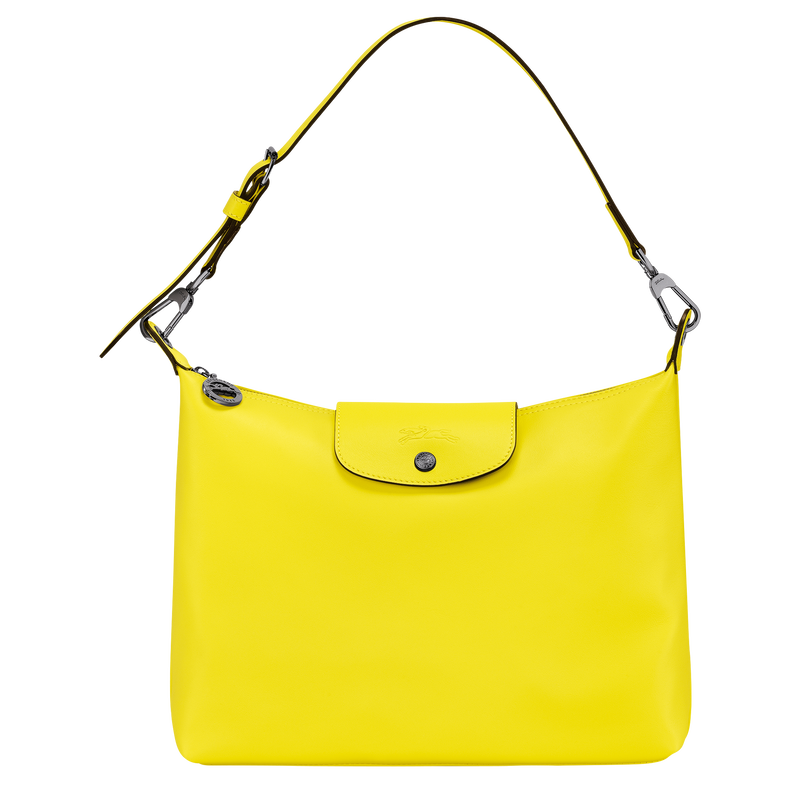 Le Pliage Xtra M Hobo bag Lemon - Leather (10189987174) | Longchamp SG