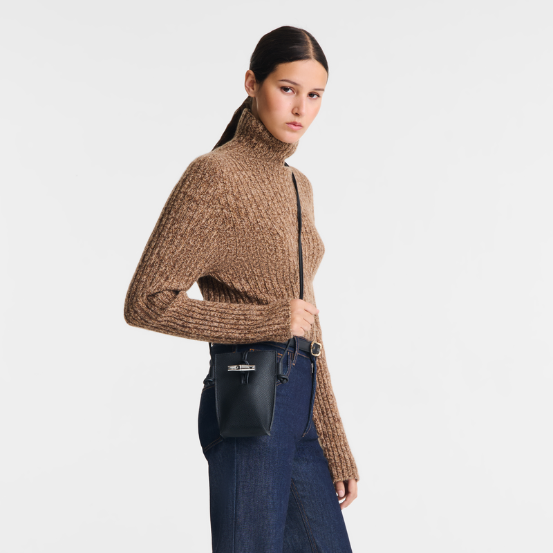 Le Roseau Phone case , Black - Leather  - View 2 of  6