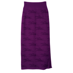 Jupe midi , Maille - Violette