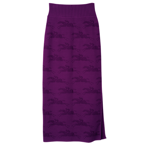 半身裙 , 紫色 - 針織 - 查看 1 3