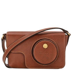 &Eacute;pure XS Camera bag , Brown - Leather
