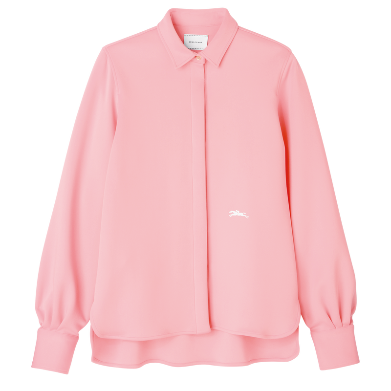 襯衫 , 粉紅色 - 平織布  - 查看 1 4