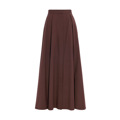 미디 스커트 , 에보니 - 포플린