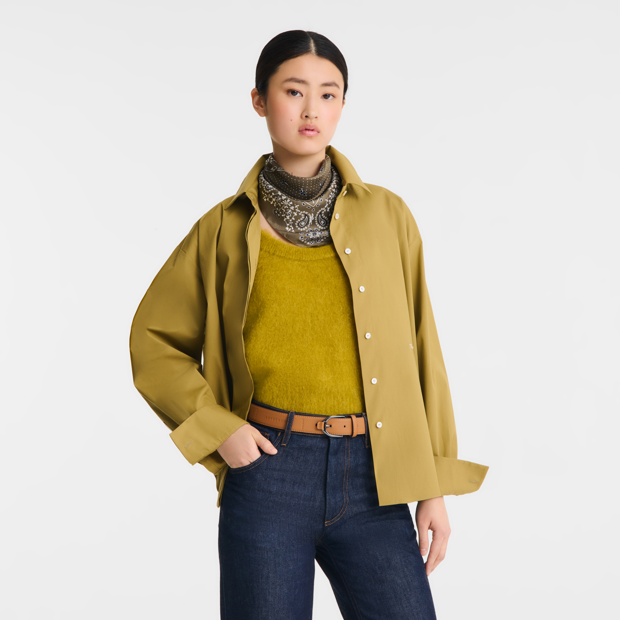 Damesriem, Naturel - Weergave 2 van
2 - Meer inzoomen. Longchamp 3D Damesriem, Naturel