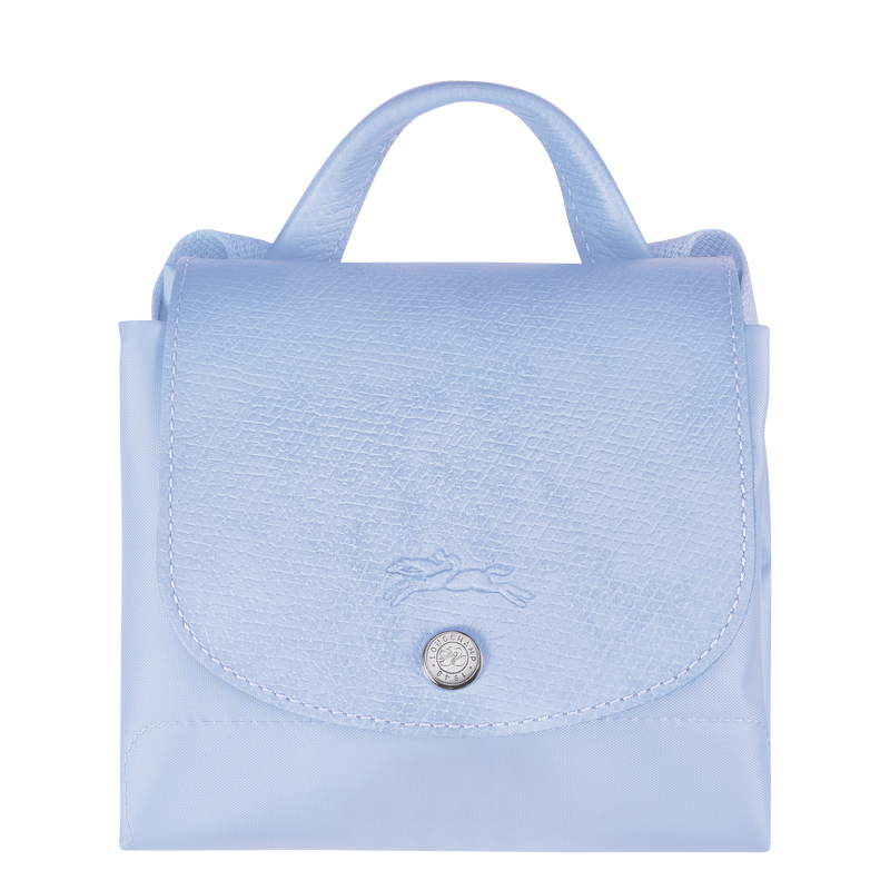 Le Pliage Green Backpack , Sky Blue - Recycled canvas  - View 4 of  4