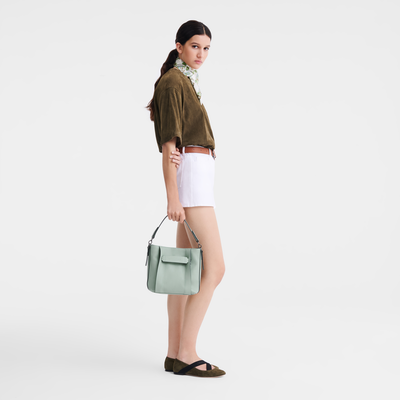 Sac bandoulière S Longchamp 3D , Cuir - Verveine