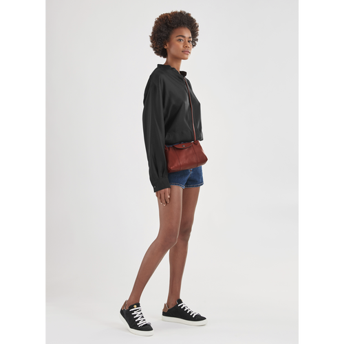 Crossbody bag Le Pliage Cuir Sienna (L1061757003) | Longchamp US Crossbody bag Le Pliage Cuir Sienna (L1061757003) | Longchamp US
