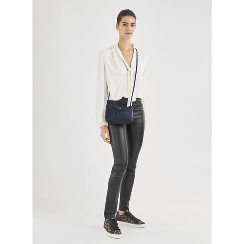 Crossbody bag Le Pliage Cuir Navy (L1061757556) | Longchamp US Crossbody bag Le Pliage Cuir Navy (L1061757556) | Longchamp US