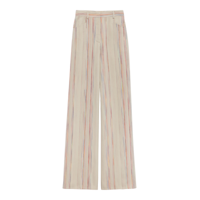 Hose , Baumwolle mit Jacquard-Streifen - Regenbogen