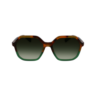 Lunettes de soleil , Acétate - Ecaille Marron Vert/Vert