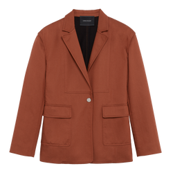 Jacket , Terracotta - Gabardine