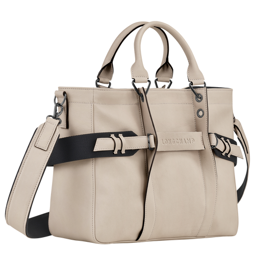Longchamp 3D Sangle Top handle bag M, Clay