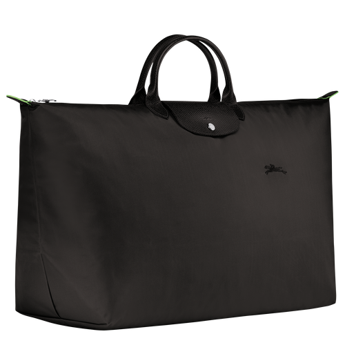 Le Pliage Green M Travel bag , Black - Recycled canvas - View 3 of  6