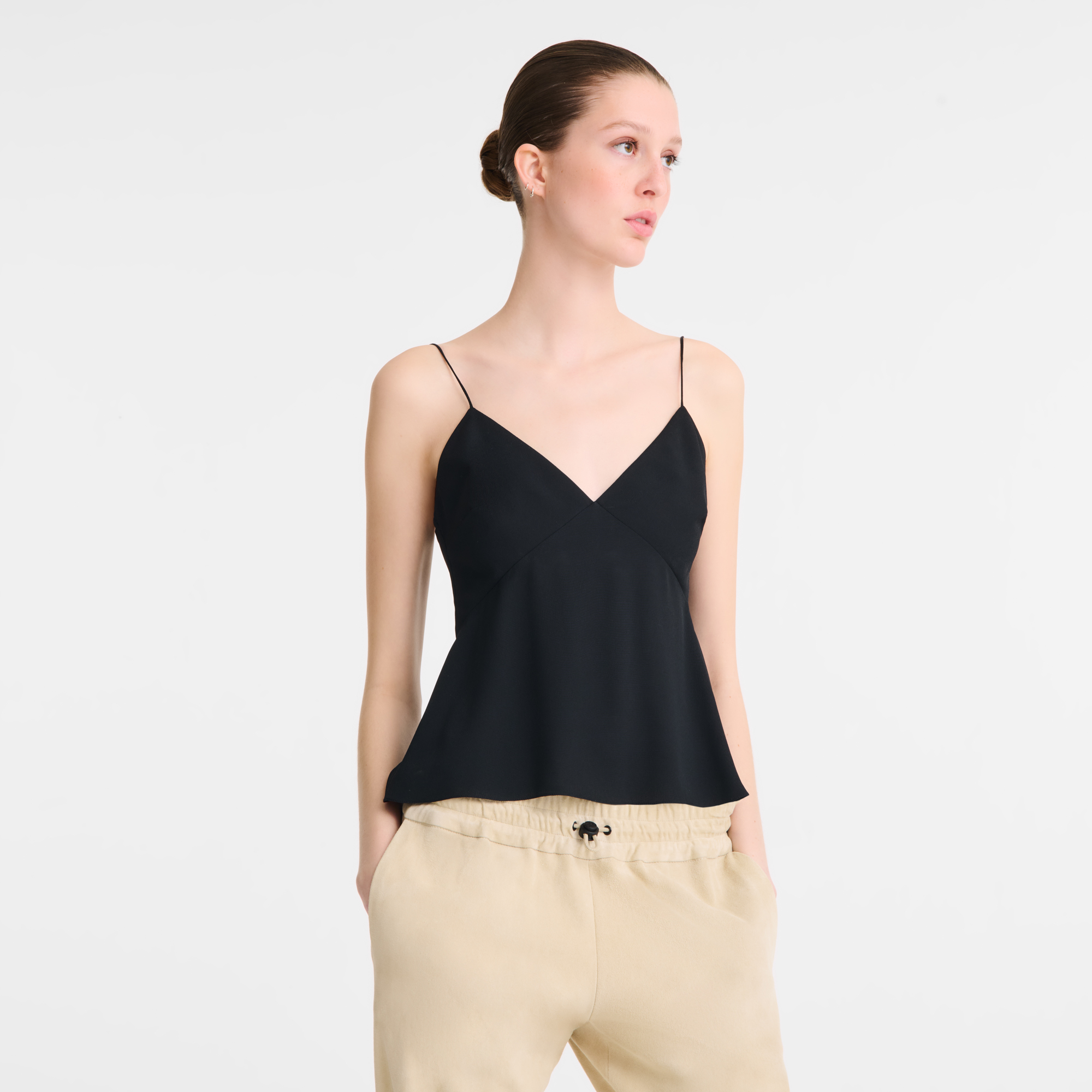 Thin strap top, Black - View 4 of
4 - zoom in null Thin strap top, Black