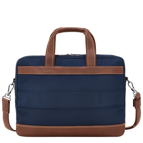 Boxford L Briefcase , Blue - Recycled canvas - View 4 of 5