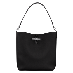 Le Roseau M Hobo bag , Black - Leather