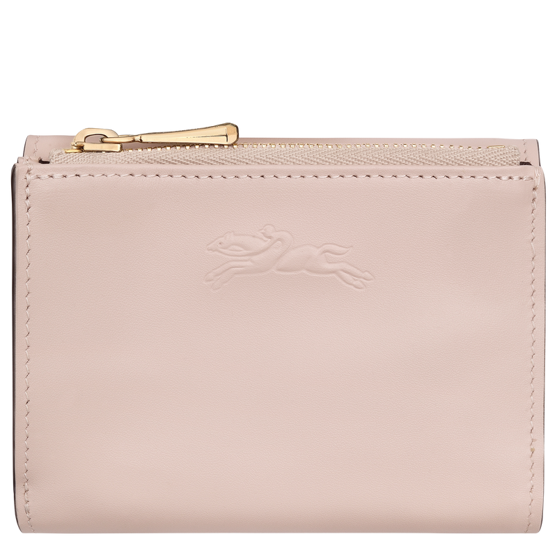 Portafoglio compatto &Eacute;pure , Pelle - Petalo Di Rosa  - View 1 of  3