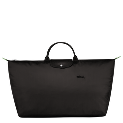 Le Pliage Green M Travel bag , Black - Recycled canvas