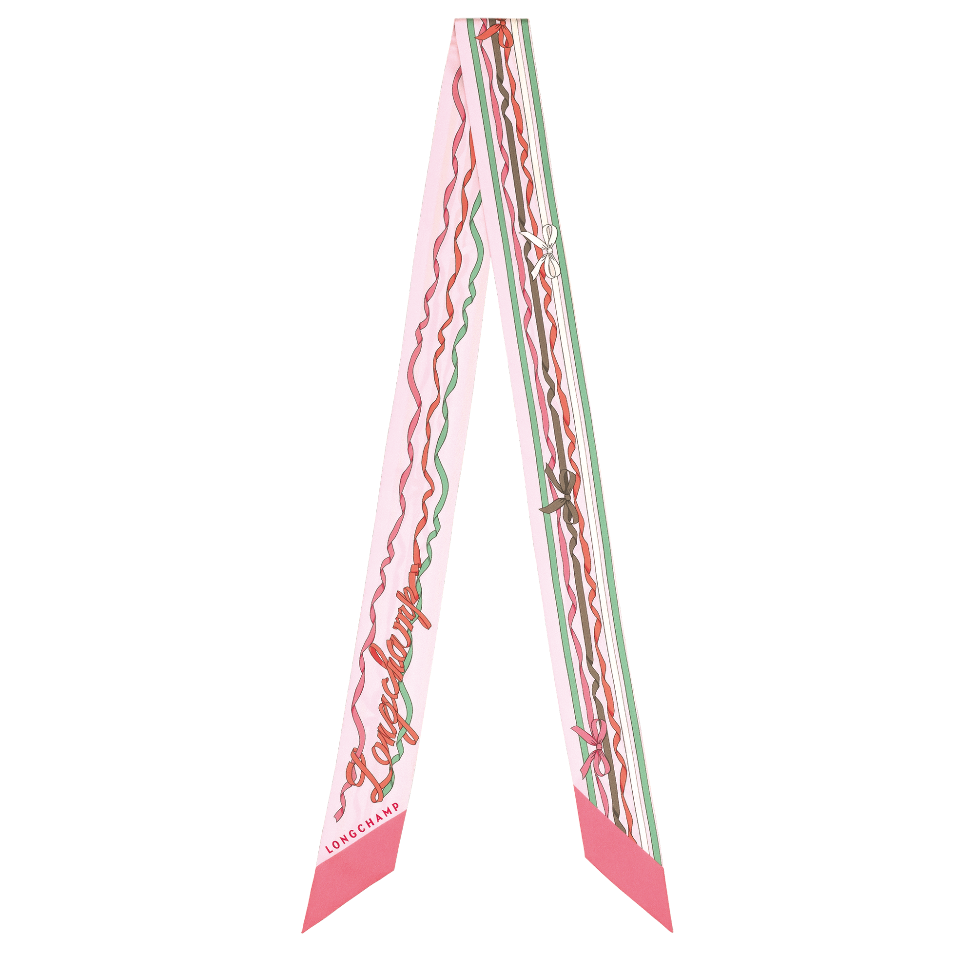 Rubans Longchamp Headband, Shrimp