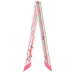 Rubans Longchamp Headband , Shrimp - Silk