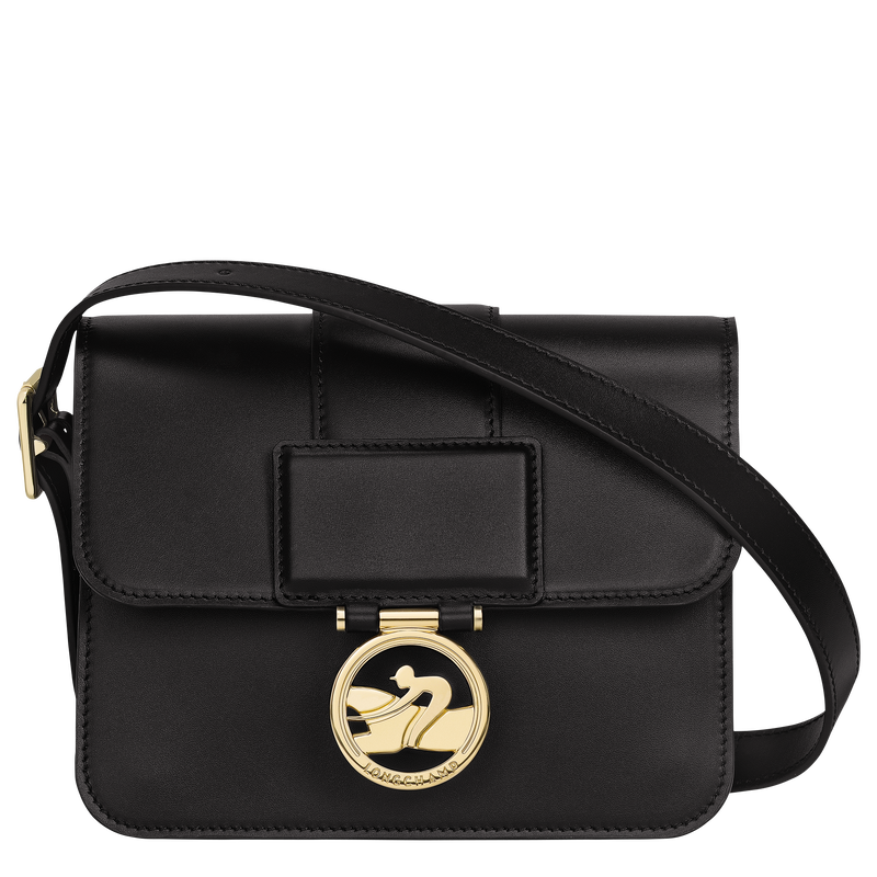 Sac bandoulière S Box-Trot , Cuir - Noir  - Vue 1 de 5