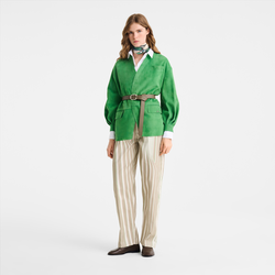 Jacket , Matcha - Leather