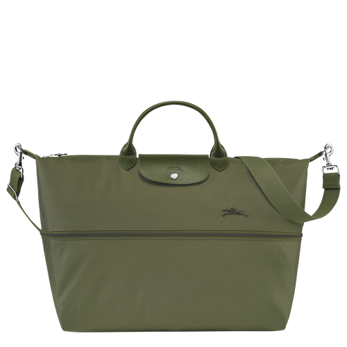 Le Pliage Green Bolsa de viaje ampliable , Lona reciclada - Bosque - Vista 6 de 6