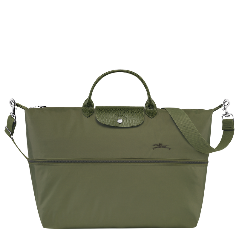 Le Pliage Green Bolsa de viaje ampliable , Lona reciclada - Bosque  - Vista 6 de 6