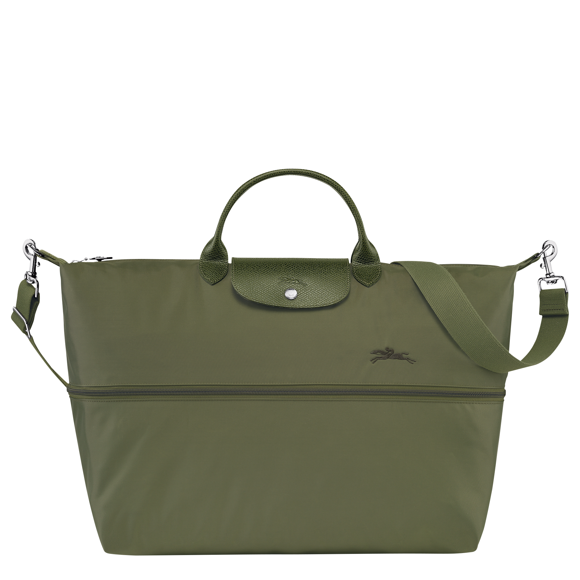 Le Pliage Green Travel bag expandable, Forest