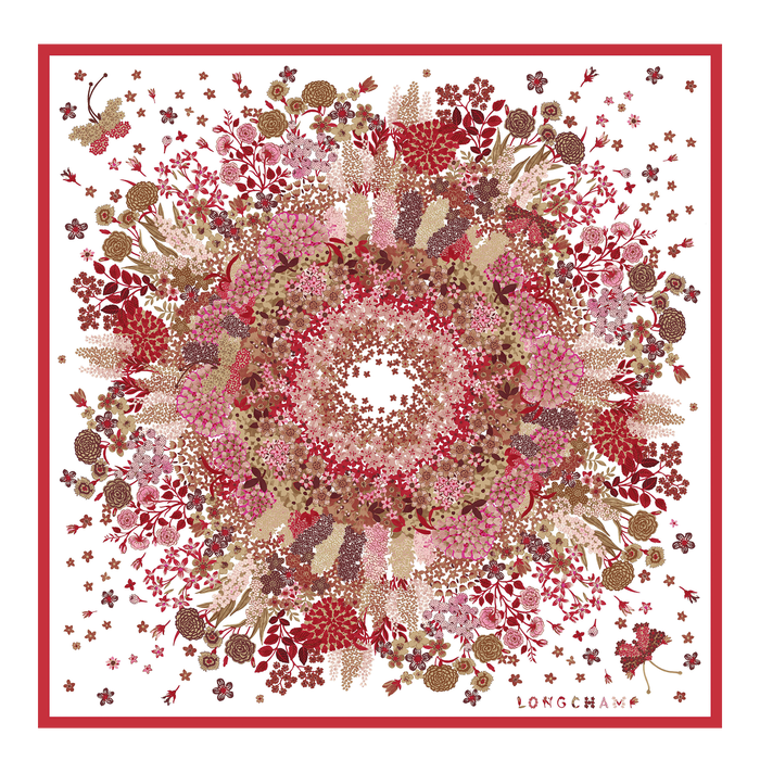 Fall-Winter 2022 Collection Silk scarf, Red Kiss