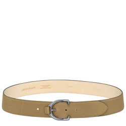 Longchamp 3D Ladies' belt , Tobacco - Leather