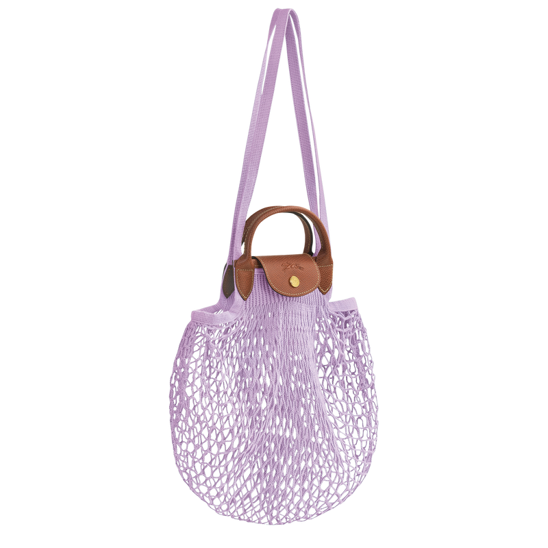 Le Pliage Filet L Mesh bag , Lilac - Canvas  - View 2 of 3