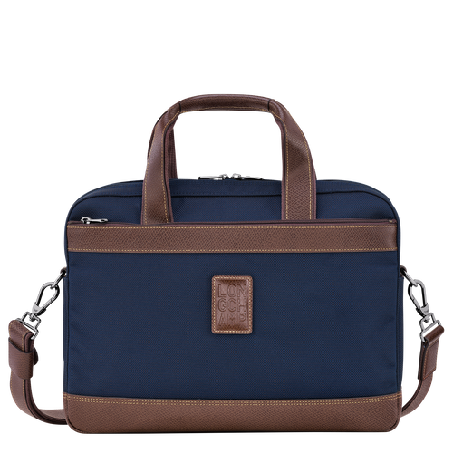 Boxford S Briefcase , Blue - Recycled canvas - View 1 of  5
