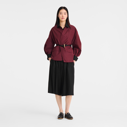Kimono jacket , Burgundy - Techno taffeta