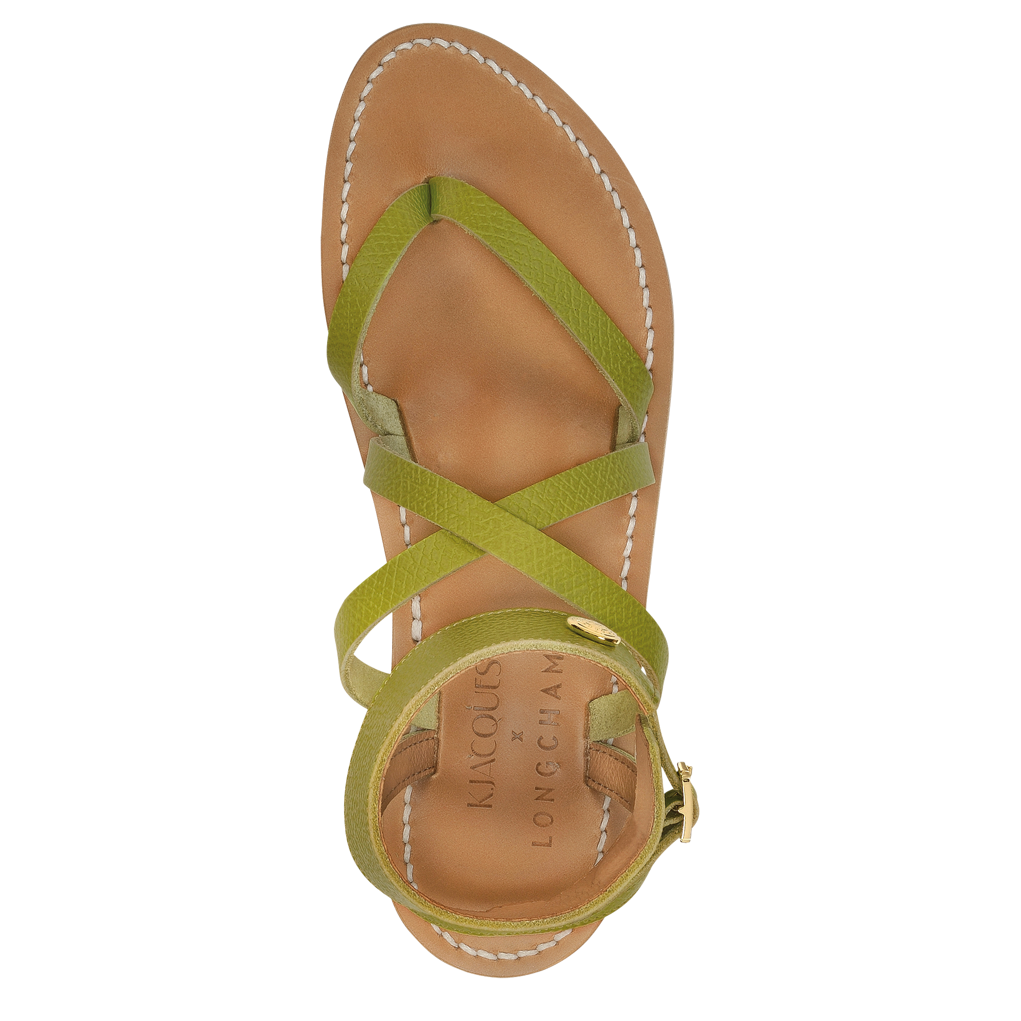 Sandals, Kiwi Green - View 3 of
        4 - zoom in Longchamp x K.Jacques Sandals, Kiwi Green