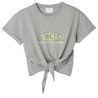 Tied T-shirt , Grey - Jersey