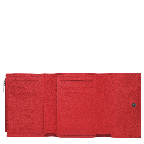 Portefeuille compact, Rouge Vue 2 de Portefeuille compact, Rouge, hi-res