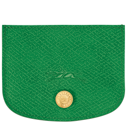 Épure Card holder , Green - Leather