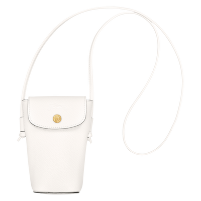 Épure Phone case with leather lace, White