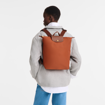Le Pliage Original M Backpack , Brick - Canvas