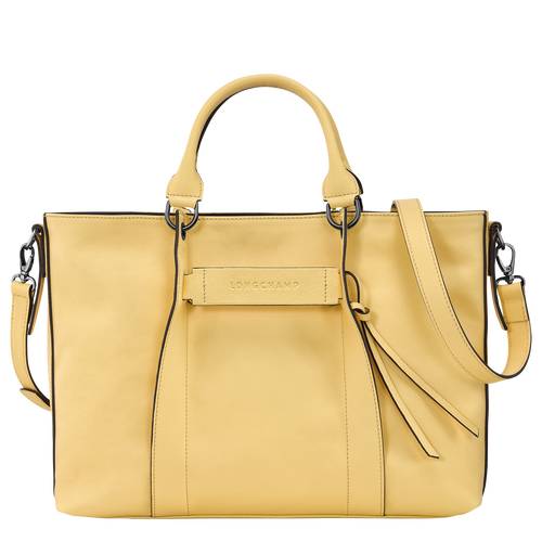 Longchamp 3D 手提包 L , 小麥白 - 皮革 - 查看 1 5