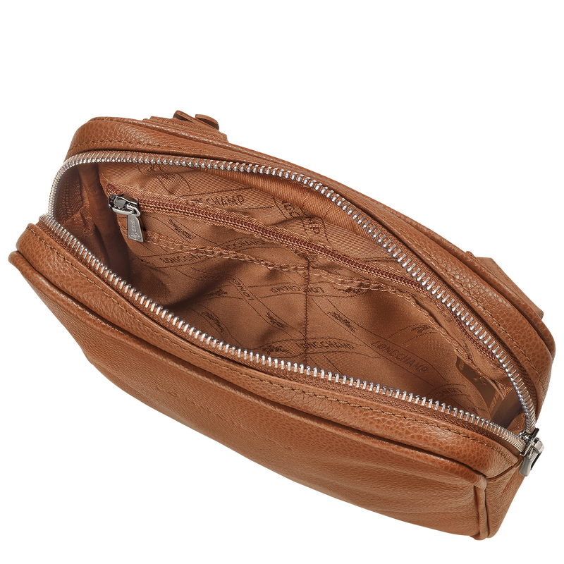 Sac bandoulière XS Le Foulonné , Cuir - Caramel  - Vue 5 de 5