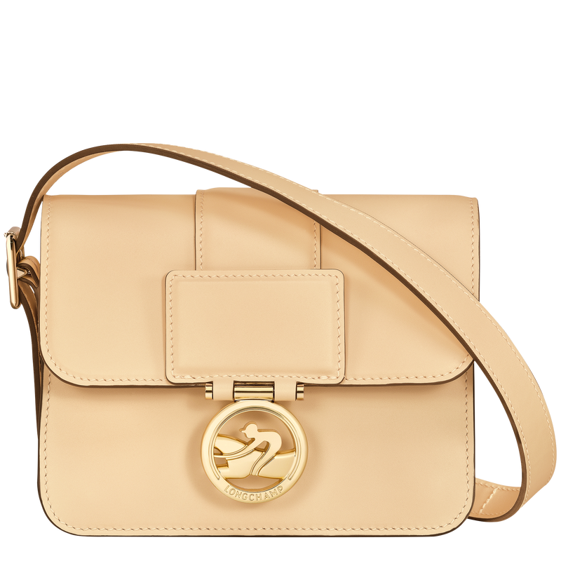 Sac bandoulière S Box-Trot , Cuir - Paille  - Vue 1 de 5